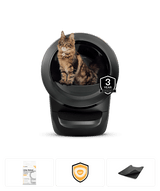 Litter-Robot 4 Insights bundle including 3 year warranty, waste drawer liners, whisker+ membership and LitterTrap mat