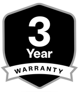 Three year warranty badge