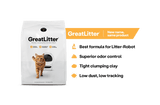 What makes GreatLitter amazing is that it's the best litter for Litter-Robot, provides superior odor control thanks to its all natural tight clumping clay and presents low dust, low tracking cat litter properties