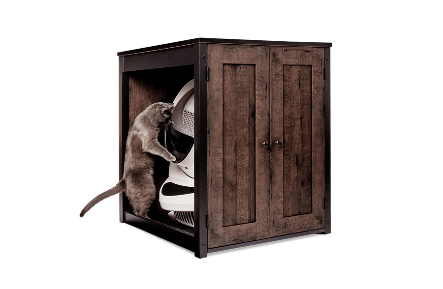 Coffee Oak Storage Cabinet