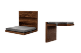 Two cat shelves showing side and front view