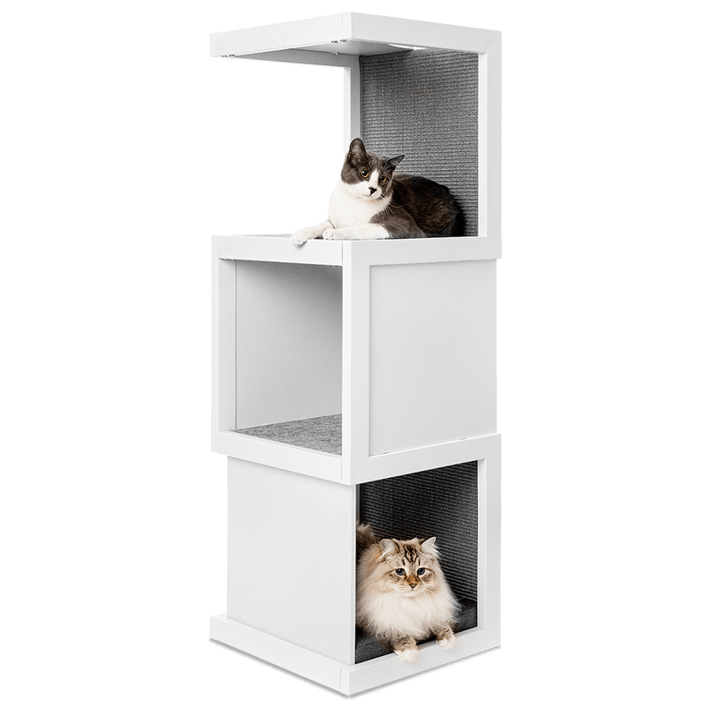 Cat Tower-White features