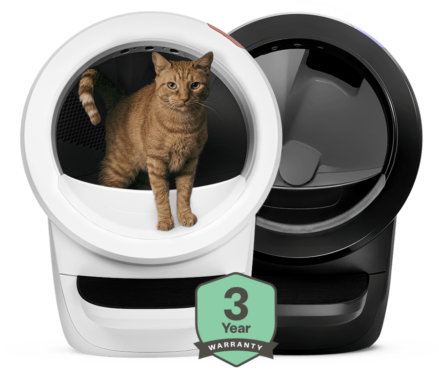 Litter-Robot 4 Double Bundle - white and black