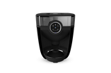 Black feeder robot with clear hopper