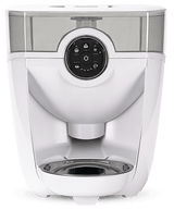 White feeder robot - clear hopper
