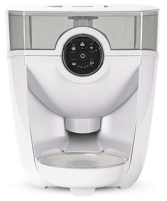 Feeder-Robot (White) with Clear Hopper