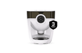 Feeder robot in white with smoke hopper