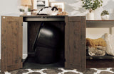 Coffee Oak Storage Cabinet