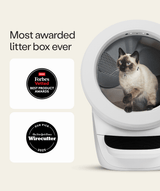 most awarded automatic litter box ever Forbes vetter best product awards 2024 and new york times wirecutter 2025