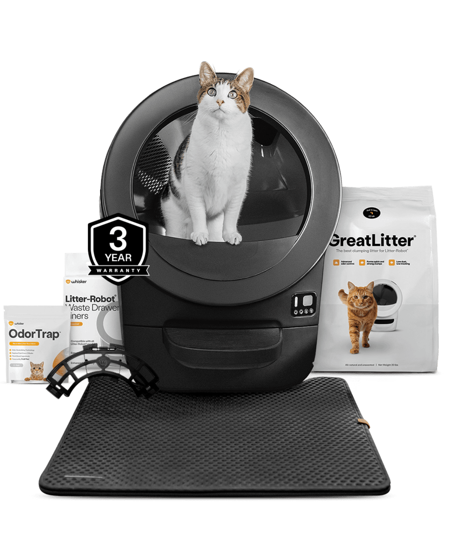 Litter-Robot EVO self cleaning litter box with essential accessories