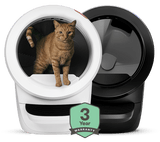 Litter-Robot 4 Double Bundle in white and black