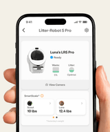 Litter-Robot 5 Pro in Whisker app