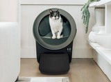 Litter-Robot 5 Ramp in black attached to Litter-Robot 5 automatic litter box