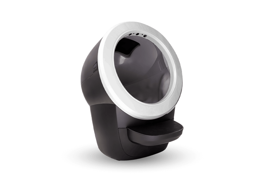 Litter-Robot 4 (Black) with White Bezel