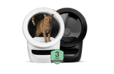 Litter-Robot 4 Double Bundle in white and black