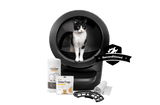 Black and White cat in an Litter-Robot 4-Reconditioned Bundle