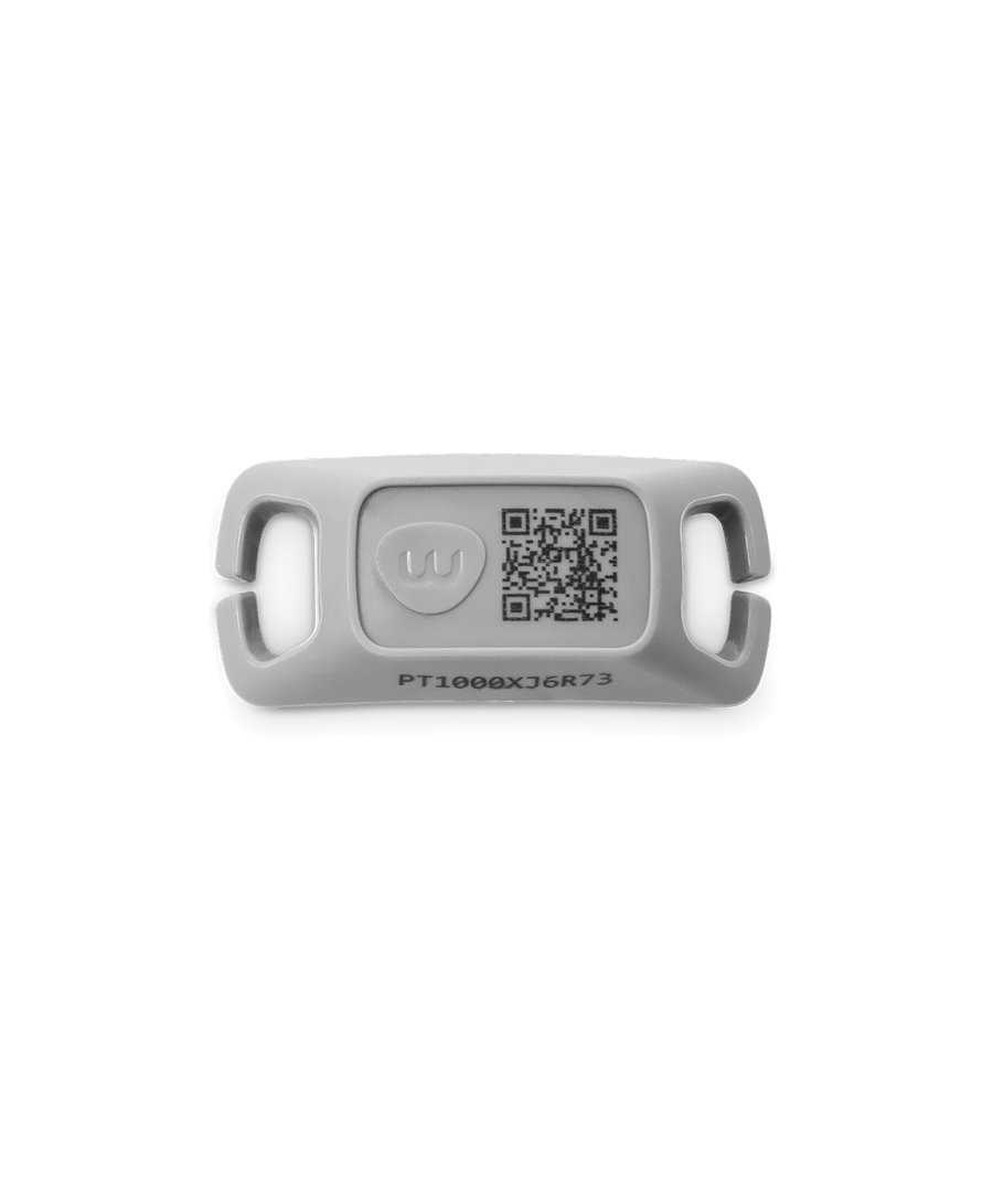 Litter-Robot 5 Pro PetTag with Whisker logo and QR code