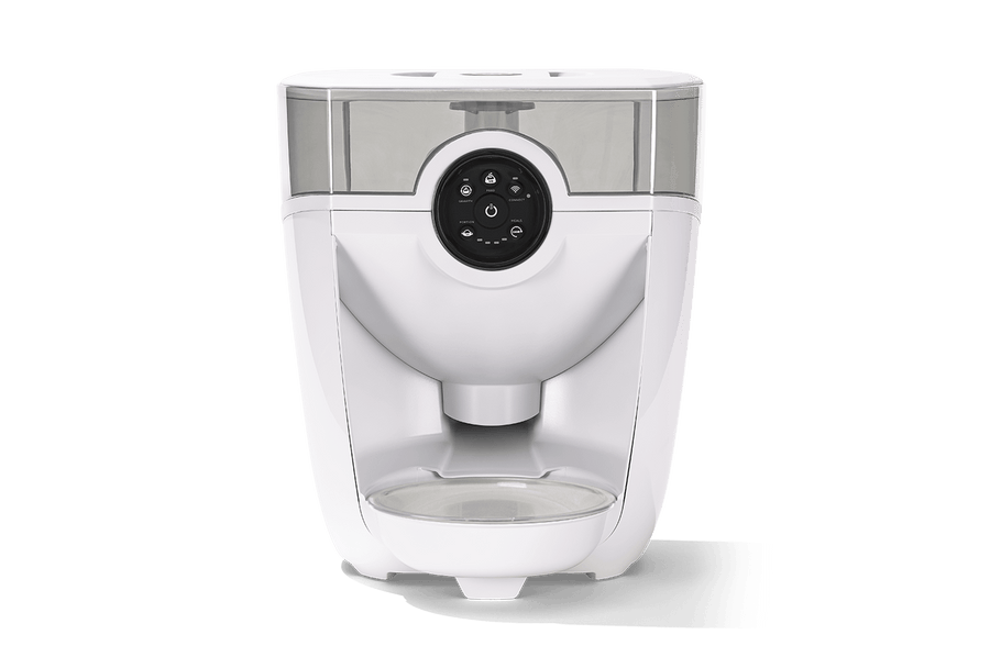 Feeder-Robot (White) with Clear Hopper